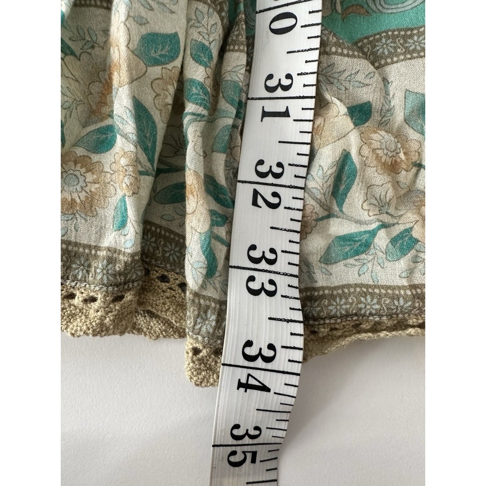 Spell & The Gypsy Collective Seashell Mini Dress Womens XS Floral Lined Coquette - Picture 9 of 9